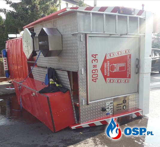 Strażacy po wypadku: "Gmina nas nie wspiera, wóz był w fatalnym stanie" OSP Ochotnicza Straż Pożarna