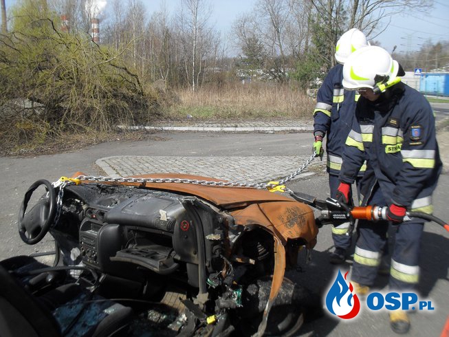 Ćwiczenia z ratownictwa drogowego OSP Ochotnicza Straż Pożarna