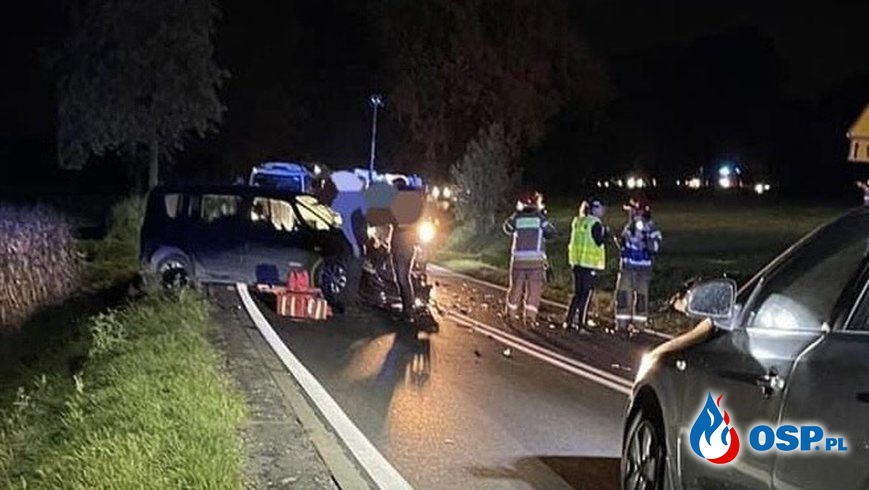 Wypadek drogowy - Spytkowice ul. Krakowska OSP Ochotnicza Straż Pożarna