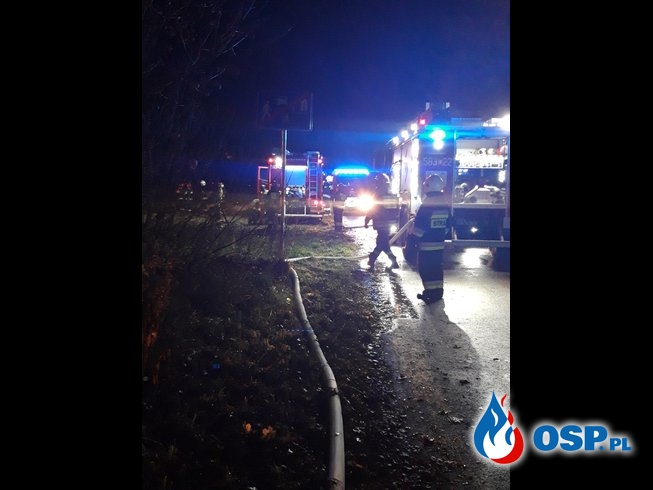 Pożar stery słomy OSP Ochotnicza Straż Pożarna