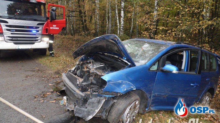 Wypadek w Leszkowicach OSP Ochotnicza Straż Pożarna