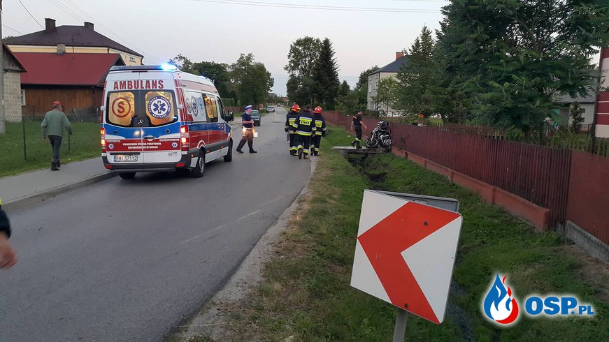 Wypadek w miejscowości Łączki Brzeskie OSP Ochotnicza Straż Pożarna