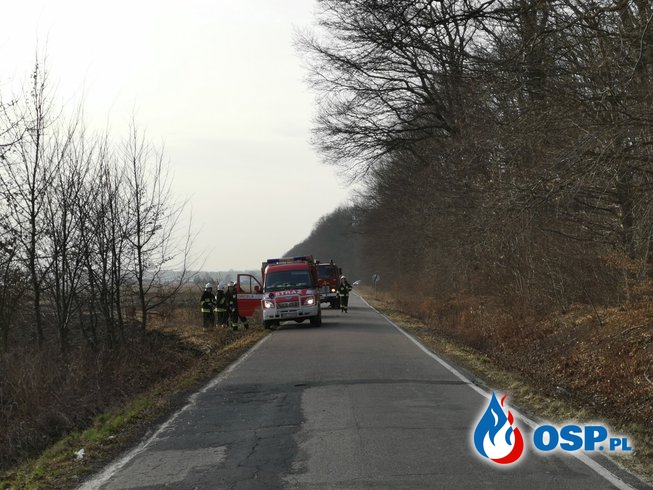 dwa pożary traw w jednym czasie OSP Ochotnicza Straż Pożarna