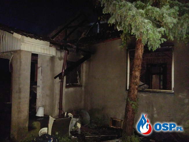 Pożar sadzy oraz domu mieszkalnego. OSP Ochotnicza Straż Pożarna
