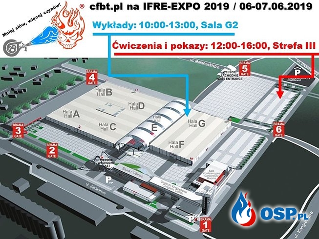 Praktyczne ćwiczenia i wykłady podczas IFRE-Expo 2019. Poprowadzą je instruktorzy z CFBT.PL. OSP Ochotnicza Straż Pożarna