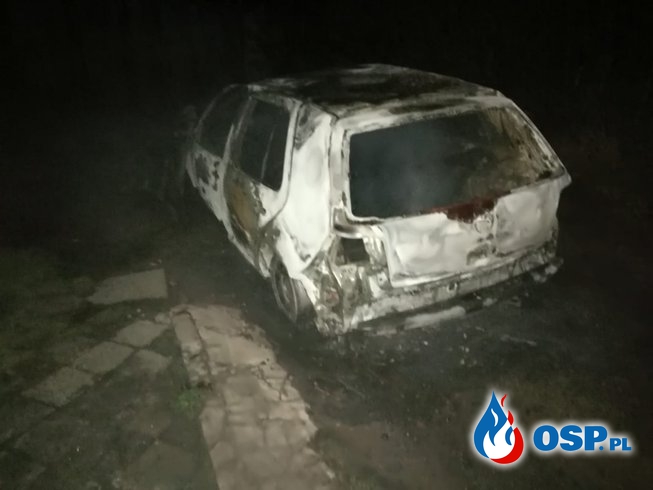 pożar samochodu 20-09-2018 OSP Ochotnicza Straż Pożarna