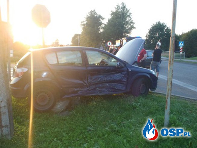Wypadek samochodowy OSP Ochotnicza Straż Pożarna