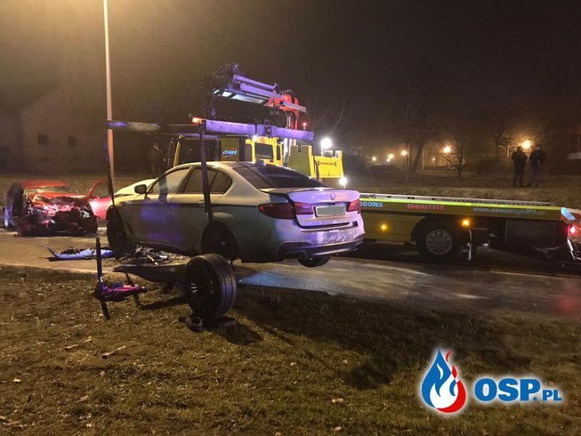Pijany kierowca BMW sprawcą tragicznego wypadku. 14-latek nie żyje. OSP Ochotnicza Straż Pożarna