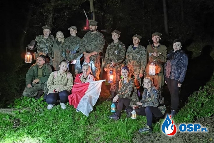 Druhowie wzięli udział w Nocnym Rajdzie Śladami Oddziału AK OP-11 OSP Ochotnicza Straż Pożarna