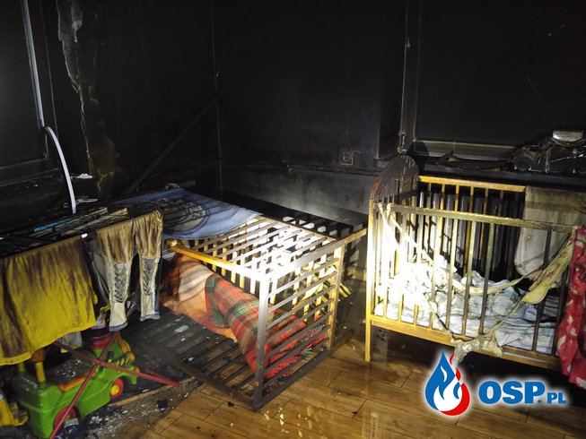 Matka i dwójka małych dzieci zmarli po pożarze na Podlasiu. OSP Ochotnicza Straż Pożarna