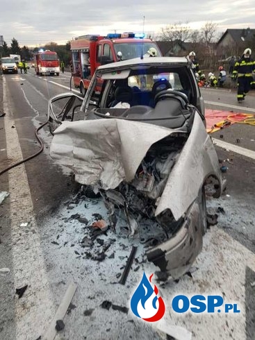 Pijany kierowca spowodował groźny wypadek. Policja opublikowała nagranie! OSP Ochotnicza Straż Pożarna