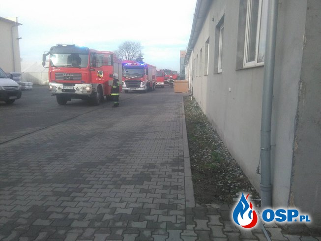 Trębaczów - pożar wyciągu pyłu OSP Ochotnicza Straż Pożarna