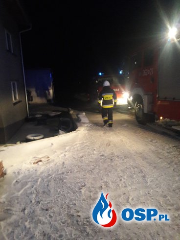 Pożar samochodu ciężarowego w Jodłówce Tuchowskiej OSP Ochotnicza Straż Pożarna