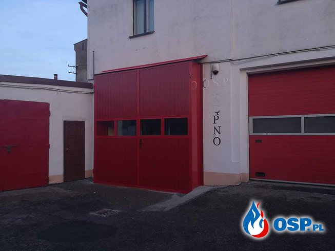 Zmiany w jednostce - nowa brama garażowa OSP Ochotnicza Straż Pożarna