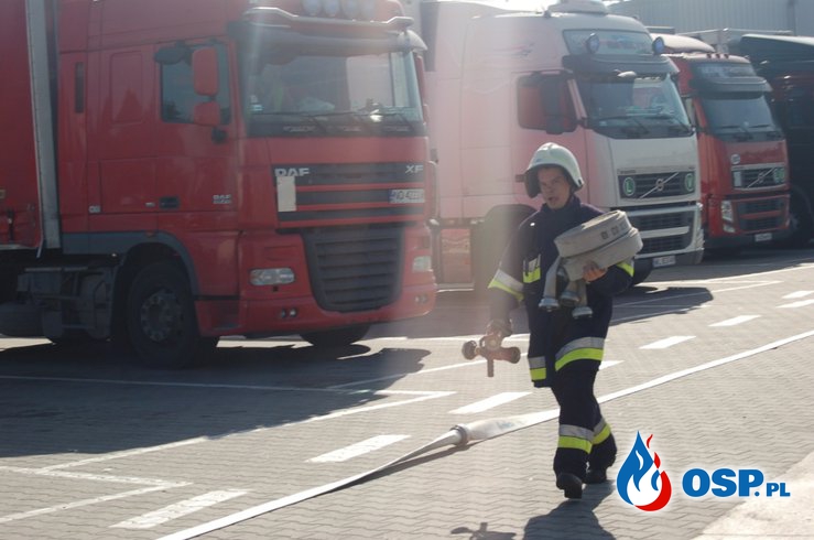 Ćwiczenia w Amice - ewakuacja OSP Ochotnicza Straż Pożarna