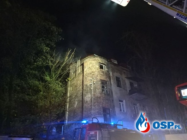 Pożar kamienicy w Lublinie. Lokatorzy nie mogą wrócić do swoich mieszkań. OSP Ochotnicza Straż Pożarna