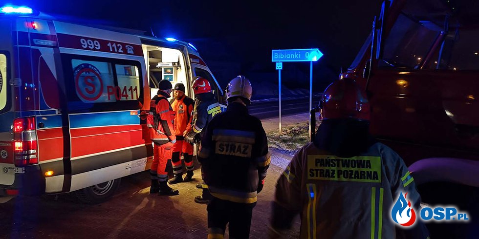 System e-call pomógł uratować kobietę po wypadku w lesie OSP Ochotnicza Straż Pożarna