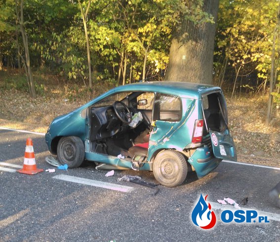 Wypadek na Drodze Krajowej nr.26 OSP Ochotnicza Straż Pożarna