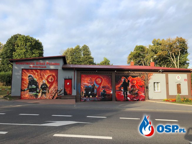 Nowe, piękne oblicze bram garażowych w OSP Bobolice! OSP Ochotnicza Straż Pożarna