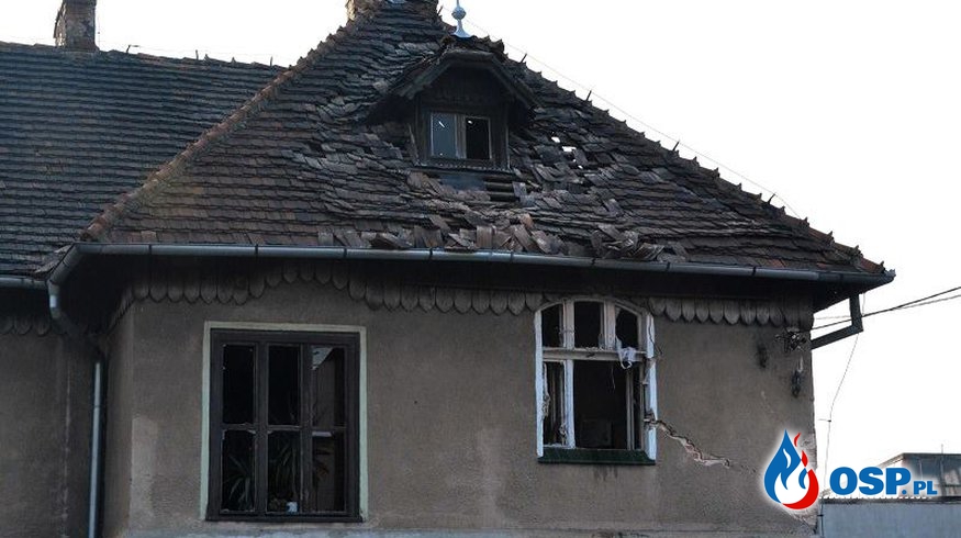 Butla z gazem wybuchła w kamienicy w Grodkowie! OSP Ochotnicza Straż Pożarna