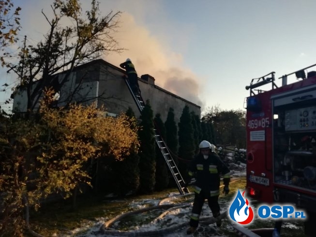 Dramatyczna akcja pod Łodzią. 28-latek doprowadził do wybuchu gazu! OSP Ochotnicza Straż Pożarna