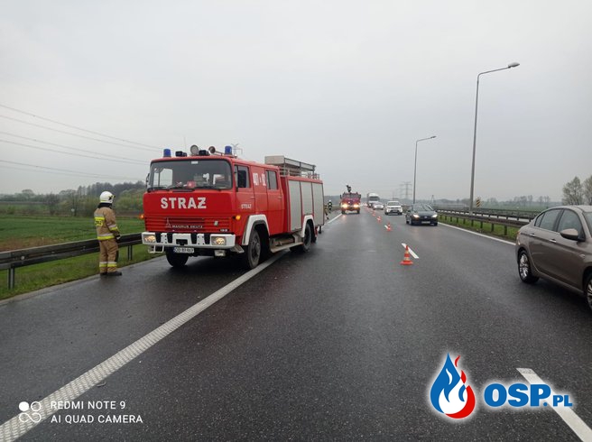 10/2021 01.05.2021 Zdarzenie na 200 km Autostrady A4 w kierunku Katowic OSP Ochotnicza Straż Pożarna
