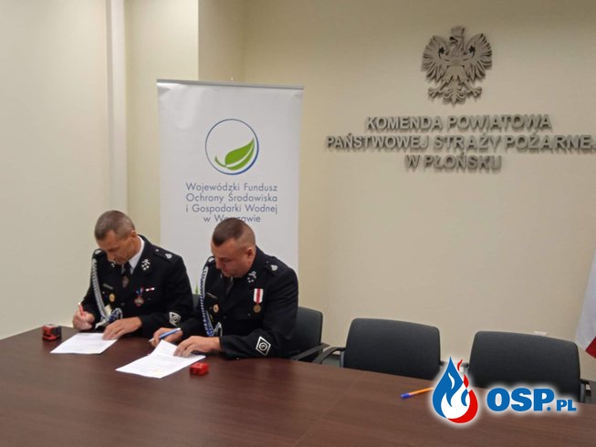 Podpisanie umowy z WFOŚiGW OSP Ochotnicza Straż Pożarna