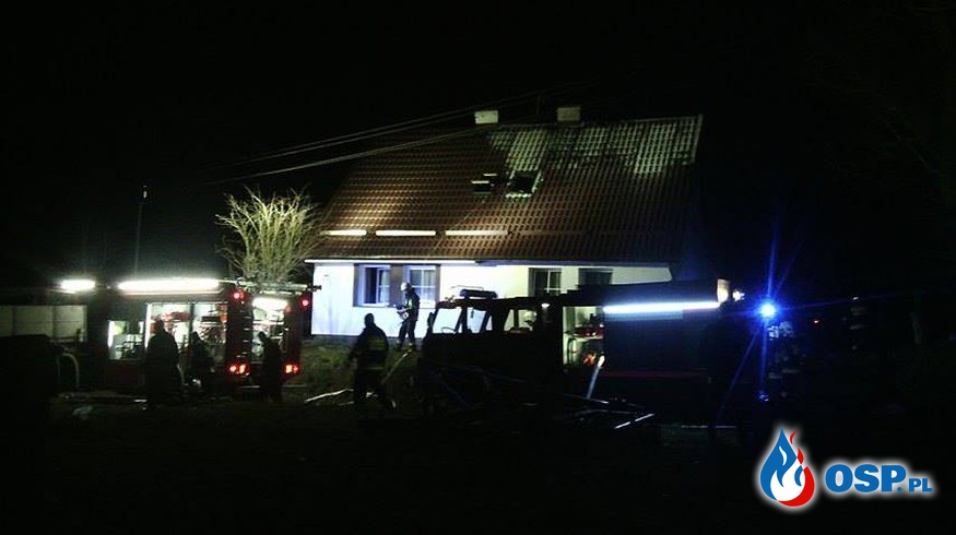 Pożar Domu Włosienica OSP Ochotnicza Straż Pożarna