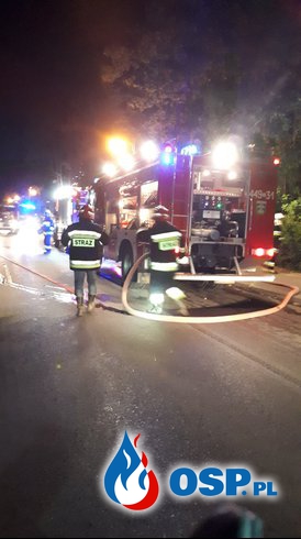 15-06-18 godz. 23:50 pożar domków letniskowych w Pogorzelicy OSP Ochotnicza Straż Pożarna