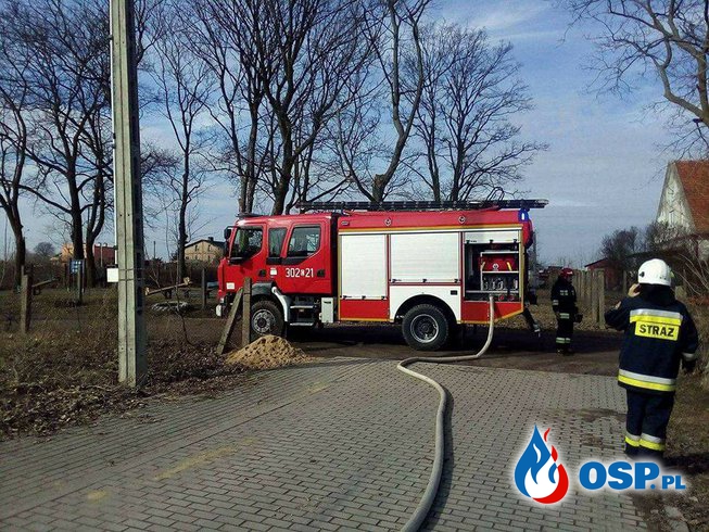 Pożar w stolarni OSP Ochotnicza Straż Pożarna