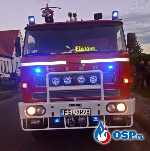 Plama oleju - Bielsko OSP Ochotnicza Straż Pożarna