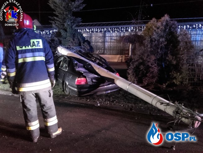 Wypadek w Dziekaństwie OSP Ochotnicza Straż Pożarna