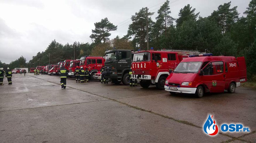 Ćwiczenia zgrywające jednostek z powiatu słupskiego OSP Ochotnicza Straż Pożarna