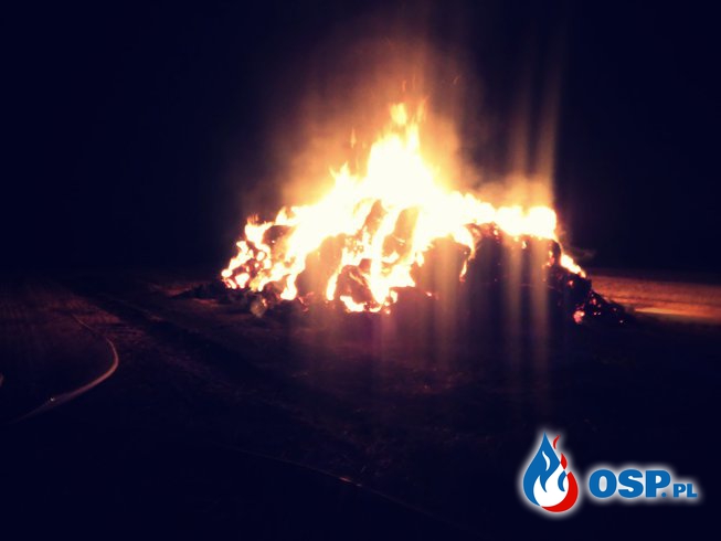 Pożar Stogu słomy OSP Ochotnicza Straż Pożarna