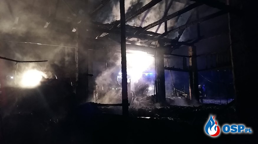Pożar stodoły w Sułkowicach OSP Ochotnicza Straż Pożarna