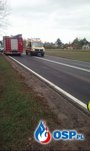 Wypadek DK15  - Jedna osoba w szpitalu OSP Ochotnicza Straż Pożarna