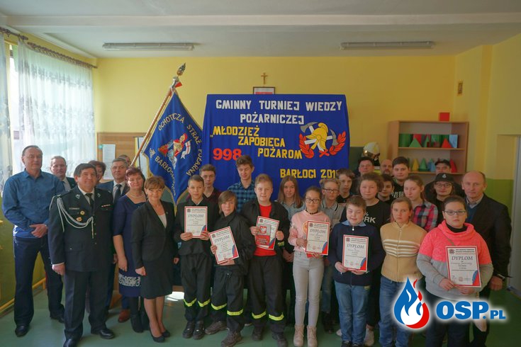 Gminny turniej wiedzy pożarniczej "Młodzież zapobiega pożarom" Gminy Grzegorzew OSP Ochotnicza Straż Pożarna
