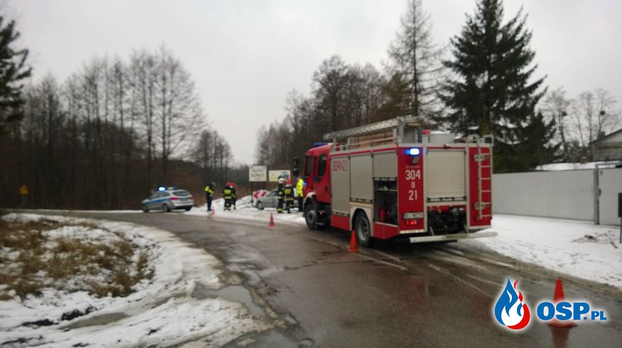Wypadek samochodowy 26-02-2017 OSP Ochotnicza Straż Pożarna