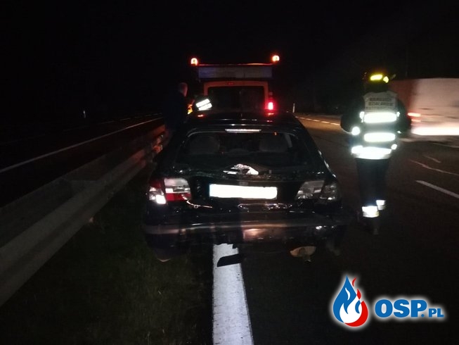 Kolizja dwóch samochodów osobowych na DK7 - 2 grudnia 2019r. OSP Ochotnicza Straż Pożarna