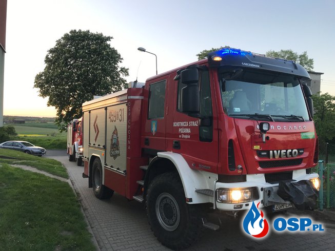 99/2021 Pożar komina - Grzybno OSP Ochotnicza Straż Pożarna
