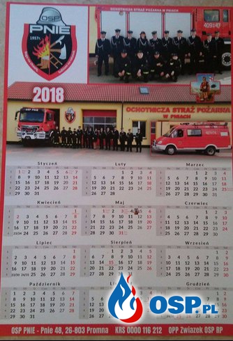 Kalendarze Strażackie 2017 OSP Ochotnicza Straż Pożarna