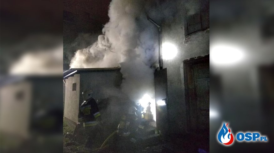 Dwie osoby zginęły w pożarze domu w Mirosławcu OSP Ochotnicza Straż Pożarna