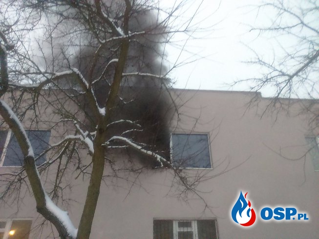 Pożar pomieszczeń biurowych w PPM Potulice OSP Ochotnicza Straż Pożarna