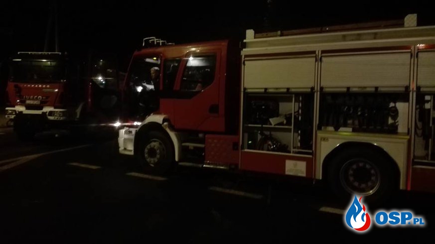 Nocny pożar śmieci OSP Ochotnicza Straż Pożarna