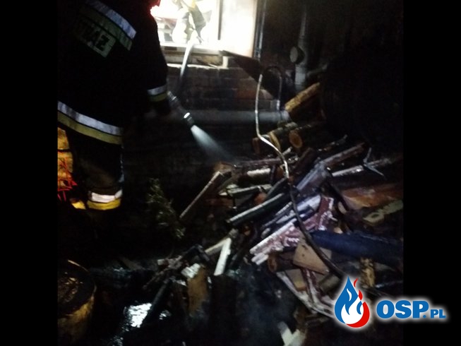 Pożar kotłowni w budynku jednorodzinnym w Białej OSP Ochotnicza Straż Pożarna