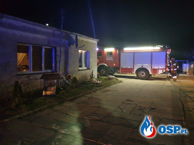Pożar sadzy w kominie OSP Ochotnicza Straż Pożarna