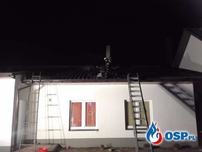 Pożar poddasza w miejscowości Pakosław OSP Ochotnicza Straż Pożarna
