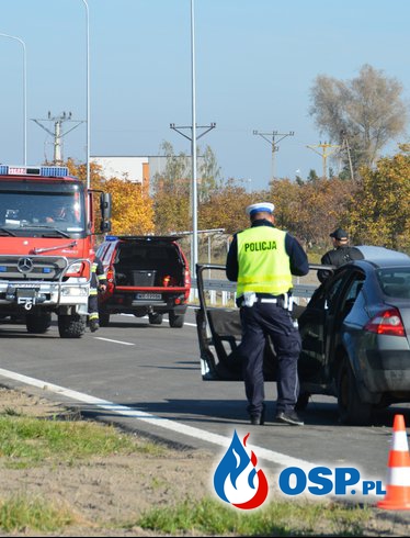 Zderzenie 4 aut i pożar. Ćwiczenia na obwodnicy Radomia OSP Ochotnicza Straż Pożarna