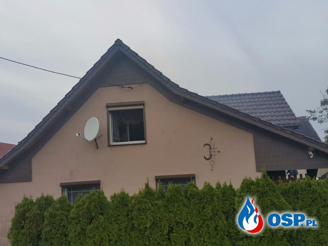 Pożar domu jednorodzinnego w miejscowości Łącznik OSP Ochotnicza Straż Pożarna