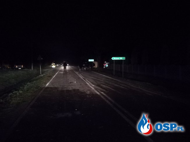 Wypadek w miejscowości Kadłubówka OSP Ochotnicza Straż Pożarna
